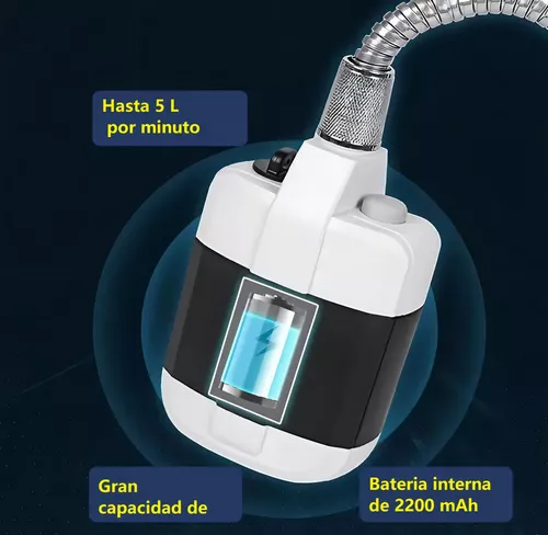 Ducha Portátil Para Camping Recargable